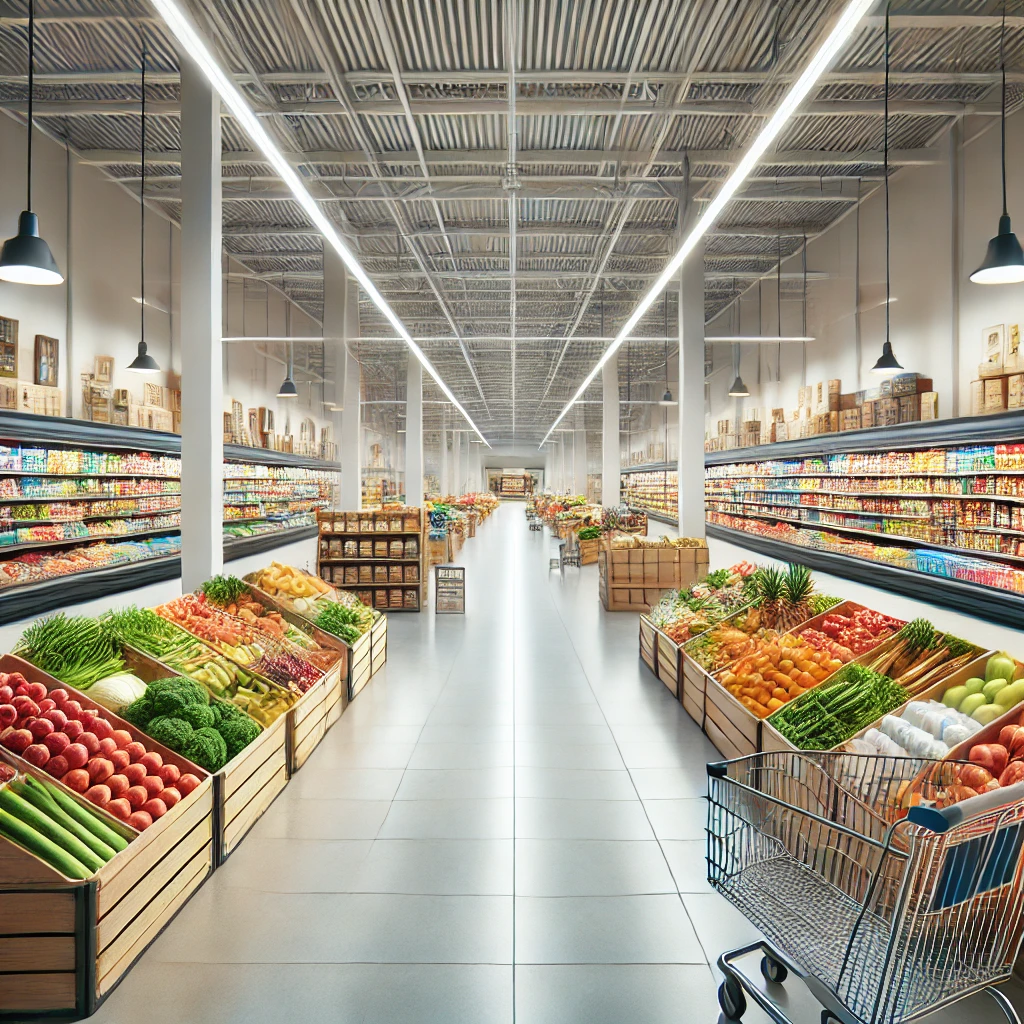 Bild eines Supermarkts in der Gemüse- / Frische-Abteilung